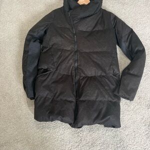 JNBY Jacket Women’s L Duck Down Handcrafted Jacket with High Collar & Modern Zip